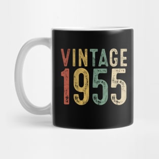 Vintage 1955 65th Birthday Gift 65 Year Old Sixty Five Bday Mug